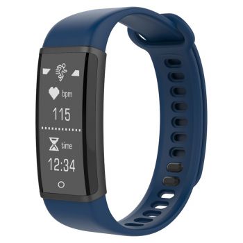Bratara fitness Lenovo XH03W, Rezistenta la apa, Bluetooth, Albastru