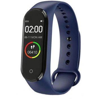 Bratara fitness MRG M-M4, Smart, Bluetooth, Albastru C471