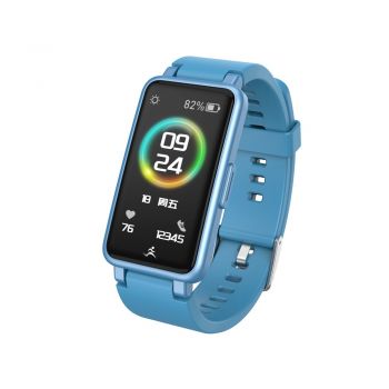 Bratara Fitness Techstar® C2 Plus, Ecran 0.96 inch inch, Bluetooth 4.0, IP65, Monitorizare Puls, Tensiune, Temperatura, Oxigen, Albastru