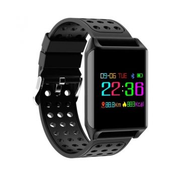 Bratara smart fitness Bluetooth, 9 functii, tensiune si puls, pedometru, IP67, SoVogue ieftin