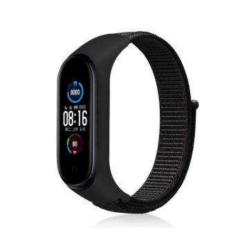 Bratara Sport M4 Techstar® Pentru Fitness, Monitorizarea Presiunii Sangelui si A Batailor Inimii, Nylon Negru