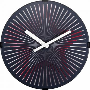 Ceas de perete NeXtime Motion Star 30cm Red