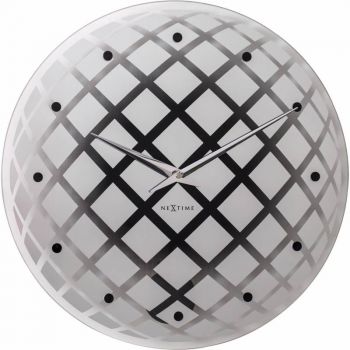 Ceas de perete NeXtime Pendula Round 43cm Silver