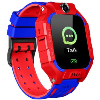 Ceas monitorizare copii smartwatch Q19, SIM, Localizare LBS, SOS, Lanterna, Red