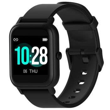 Ceas smartwatch Blackview R3, Senzori, Pedometru, Bluetooth 5.0, Black