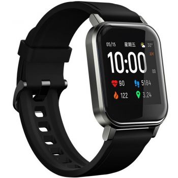 Ceas smartwatch Haylou LS02, Bluetooth, Monitorizare, Touchscreen, Negru