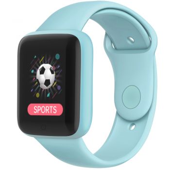 Ceas smartwatch Y68s, Bluetooth, Notificari, Monitorizare Activitati, Blue