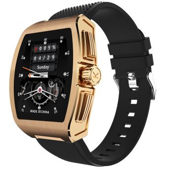 Ceas Smartwatch Neo™ Smart Wear Premium Auriu Display IPS Calorii, Puls Tensiune Arteriala Saturatie Gold