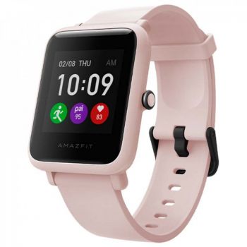 Ceas Smartwatch Xiaomi Amazfit Bip S Lite, Roz Sakura