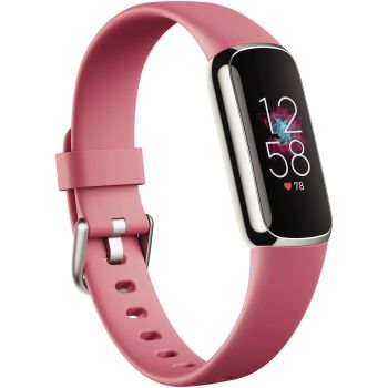 Resigilat - Bratara fitness Fitbit Luxe, Android/iOS, Platinum/Orchid