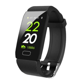 Resigilat Bratara Fitness Smart Techstar® Q1 Negru, Monitorizare Cardiaca, Sedentary, Bluetooth, IP65, Ecran IPS