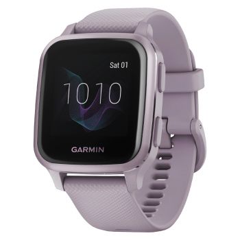 Resigilat - Smartwatch Garmin Venu SQ, Compatibil Android si iOS, Silicon, Casual, Orchid
