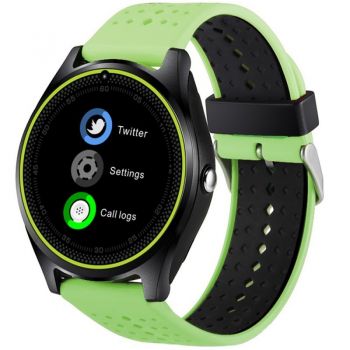 Smartwatch Bluetooth 3.0, camera foto 0.1MP, functie telefon, Sovogue Rosu ieftin