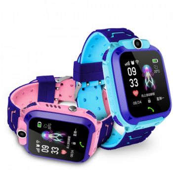 SmartWatch-Ceas inteligent pentru copii Q12 cu functie telefon, Camera, Sos anti-pierdere, GPS locatie, Camera,