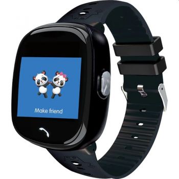 Smartwatch copii, slot micro SIM, localizare GSM, 7 functii, hands free, SOS, LCD tactil 1.22inch Roz