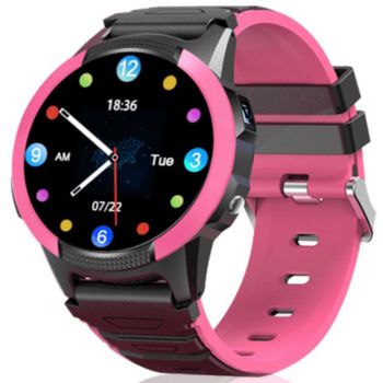 Smartwatch Savefamily Slim 4G, Rezistent la apa, Modern si discret, Roz