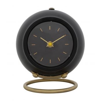 Ceas de masa Ball, Mauro Ferretti, 16x13x19 cm, fier, negru