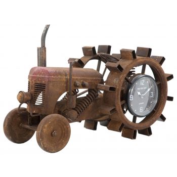 Ceas de masa Tractor-B, Mauro Ferretti, 43x20x23 cm, fier