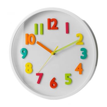 Ceas de perete ø 25 cm Colourful Numbers – Casa Selección
