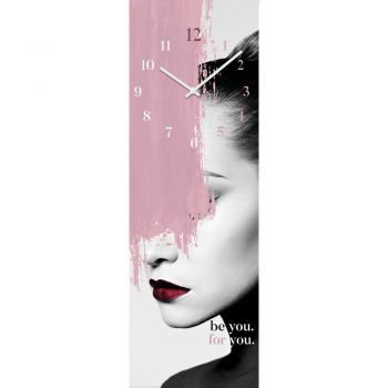 Ceas de perete din sticlă Be you - Styler Ceas de perete din sticlă Be you - Styler