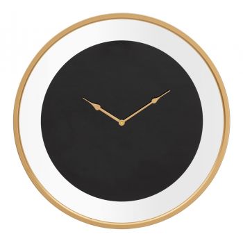 Ceas de perete Fashion, Mauro Ferretti, 60 cm, fier, auriu/negru