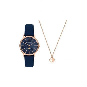 Armani Exchange ceas femei, culoarea albastru marin