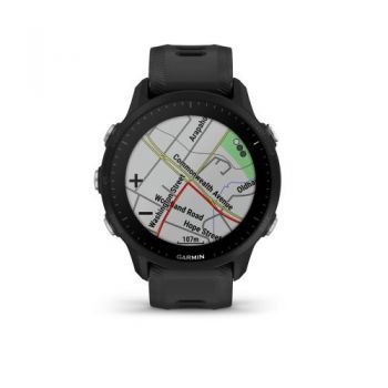 Ceas activity outdoor tracker Garmin Forerunner 955, bratara silicon, iOS/Android, Rezistenta la apa, Negru ieftina