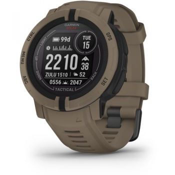 Ceas activity tracker Garmin Instinct 2, 45mm, Bluetooth, bratara silicon, Android/iOS, Rezistenta la apa, Maro