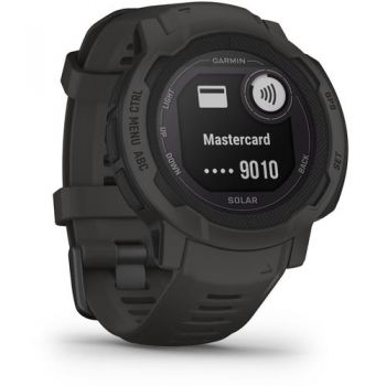 Ceas activity tracker Garmin Instinct 2, 45mm, Bluetooth, bratara silicon, Android/iOS, Rezistenta la apa, Negru ieftina