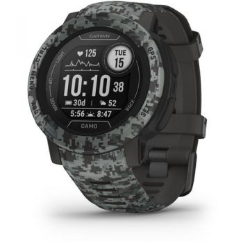 Ceas activity tracker Garmin Instinct 2, 45mm, Bluetooth, bratara silicon, Android/iOS, Rezistenta la apa, Verde ieftina