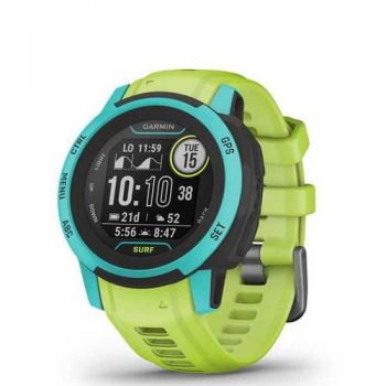 Ceas activity tracker Garmin Instinct 2S, 40mm, Android/iOS, bratara silicon, Rezistenta la apa, Verde