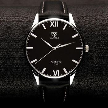 Ceas Barbatesc elegant Yazole CS103, curea piele