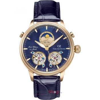 Ceas Carl&nbsp;von&nbsp;Zeyten Durbach CVZ0060GBLS Moonphase Automatic