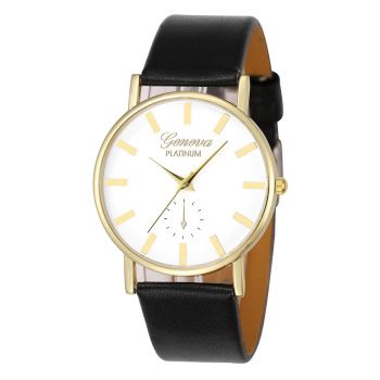 Ceas de dama elegant Geneva CS153, curea piele