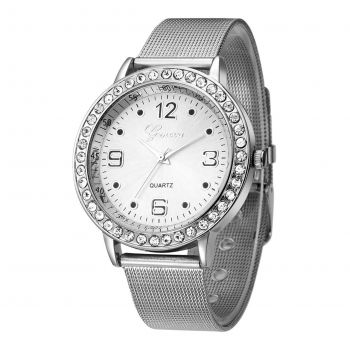 Ceas de dama Fashion, bratara metalica, Geneva CS107