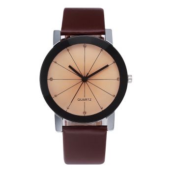 Ceas de dama Fashion Geneva CS134, curea piele, model maro
