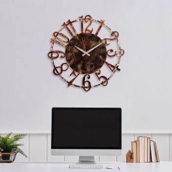 Ceas de perete, Metal Wall Clock 15, Metal, ø48 cm, Multicolor