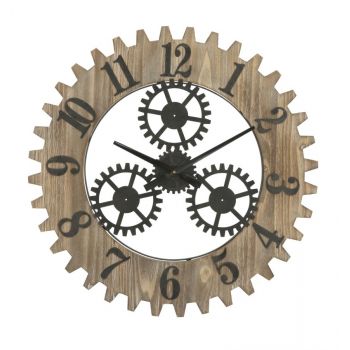 Ceas de perete Plus Round Natural, Ø60 cm