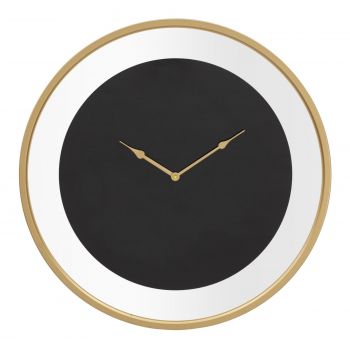 Ceas de perete Simple Fashion Negru / Auriu, Ø60 cm