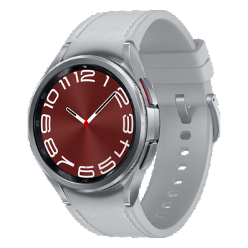 Ceas inteligent Smartwatch Samsung Watch 6 Classic SM-R950, ecran AMOLED 1.31inch, 2GB RAM, 16GB Flash, Bluetooth 5.3, Carcasa Otel, 43mm, Waterproof 5ATM (Argintiu) de firma original