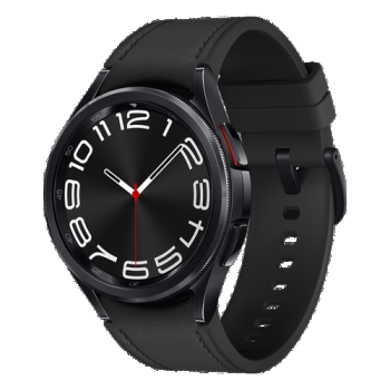 Ceas inteligent Smartwatch Samsung Watch 6 Classic SM-R950, ecran AMOLED 1.31inch, 2GB RAM, 16GB Flash, Bluetooth 5.3, Carcasa Otel, 43mm, Waterproof 5ATM (Negru) de firma original