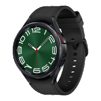 Ceas inteligent Smartwatch Samsung Watch 6 Classic SM-R960,  ecran AMOLED 1.47inch, 2GB RAM, 16GB Flash, Bluetooth 5.3, Carcasa Otel, 47mm, Waterproof 5ATM (Negru)