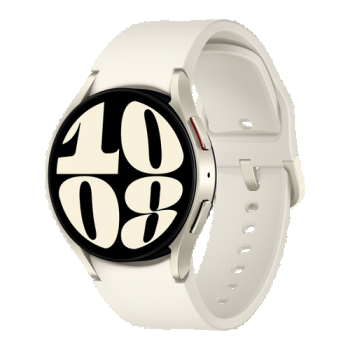 Ceas inteligent Smartwatch Samsung Watch 6 SM-R930, ecran AMOLED 1.31inch, 2GB RAM, 16GB Flash, Bluetooth 5.3, Carcasa Aluminiu, 40mm, Waterproof 5ATM (Bej)