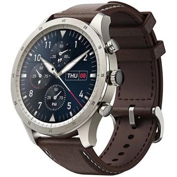Ceas Smartwatch Amazfit Zepp Z, Curea piele, Maro Ceas Smartwatch Amazfit Zepp Z, Curea piele, Maro