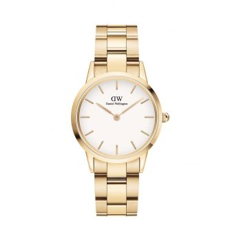 Daniel Wellington ceas Iconic Link 32 femei, culoarea auriu la reducere