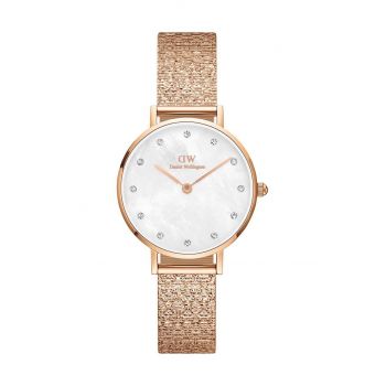 Daniel Wellington ceas Petite 28 Lumine femei, culoarea roz ieftin