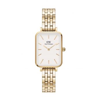 Daniel Wellington ceas Quadro 5-Link femei, culoarea auriu