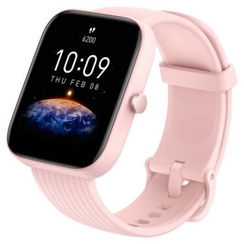 Resigilat - Ceas smartwatch Amazfit Bip 3 Pro, Pink Resigilat - Ceas smartwatch Amazfit Bip 3 Pro, Pink
