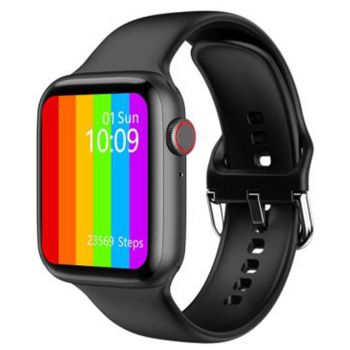 Resigilat - Ceas Smartwatch W26, Touchscreen, Rezistent la apa, Bluetooth, Negru