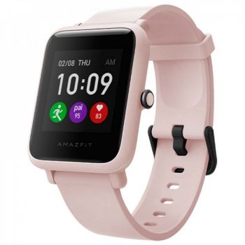 Resigilat - Ceas Smartwatch Xiaomi Amazfit Bip S Lite, Roz Sakura Resigilat - Ceas Smartwatch Xiaomi Amazfit Bip S Lite, Roz Sakura